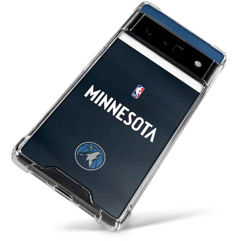 NBA Minnesota Timberwolves Jersey Google Pixel 6 Clear Case